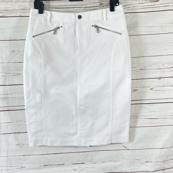 Ralph Lauren black label Skirt Women’s 8 white Pencil...